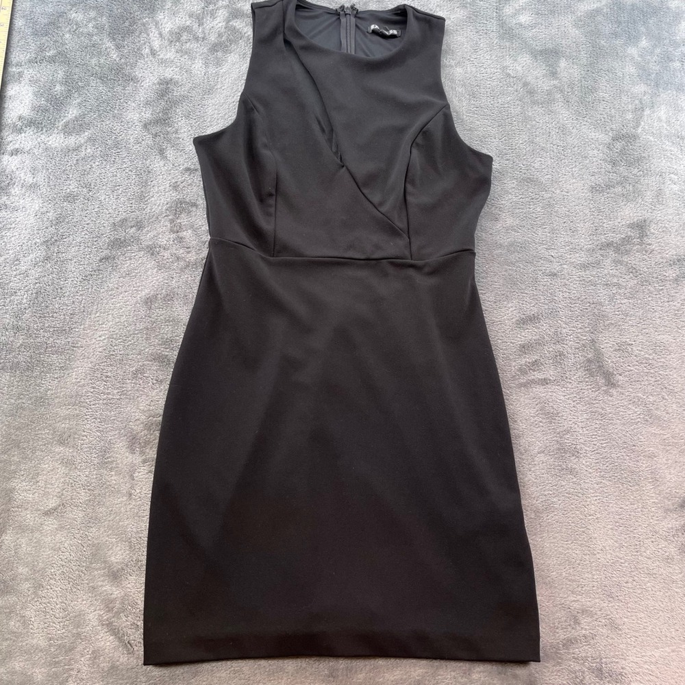 Express Womens‎ Black Sleeveless Wrap Front Sheath Dress Size Small RN 55285